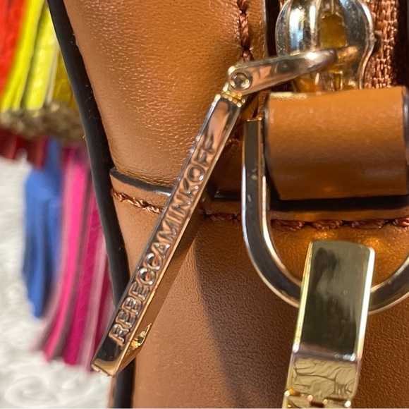 Rebecca Minkoff - Camel leather multi tassel cross body bag. - Picture 11 of 16